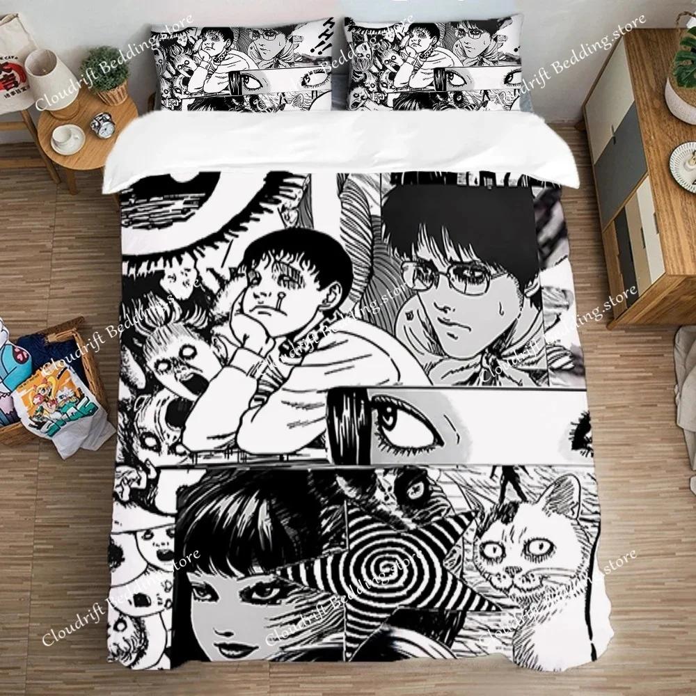Duvet Covers Bedding Set Double Size Tomie Bed Linen Sets Fashion Quilt Cover Set Pillowcase Art Comforter Queen Home Textile026