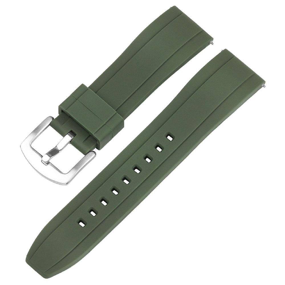 20mm 22mm Silicone Strap for Huawei Gt3/4 46mm Rubber Watch Band for Rolex Sport Waterproof Bracelet for Citizen