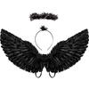 Halloween Wing Prop Angel Feather Wing Prop Black Wings