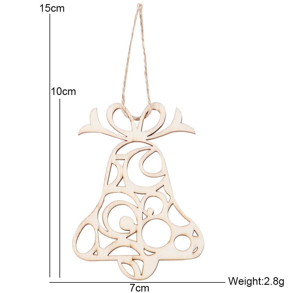 Wooden Christmas Whimsical Decorations Including Laser Cut Bells For A Joyful Celebration