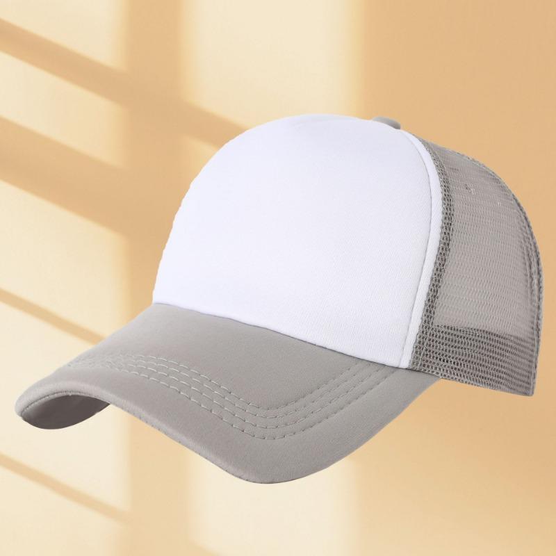 Sponge mesh cap embroidered baseball cap summer shading sun protection breathable