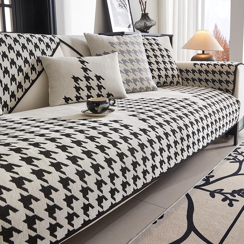 

Qiandongge Sofa Cushion New Four-Season Universal Light Luxury High-End Seat Cushion Leather Sofa Cover Cover Cross-Border 70*70cm