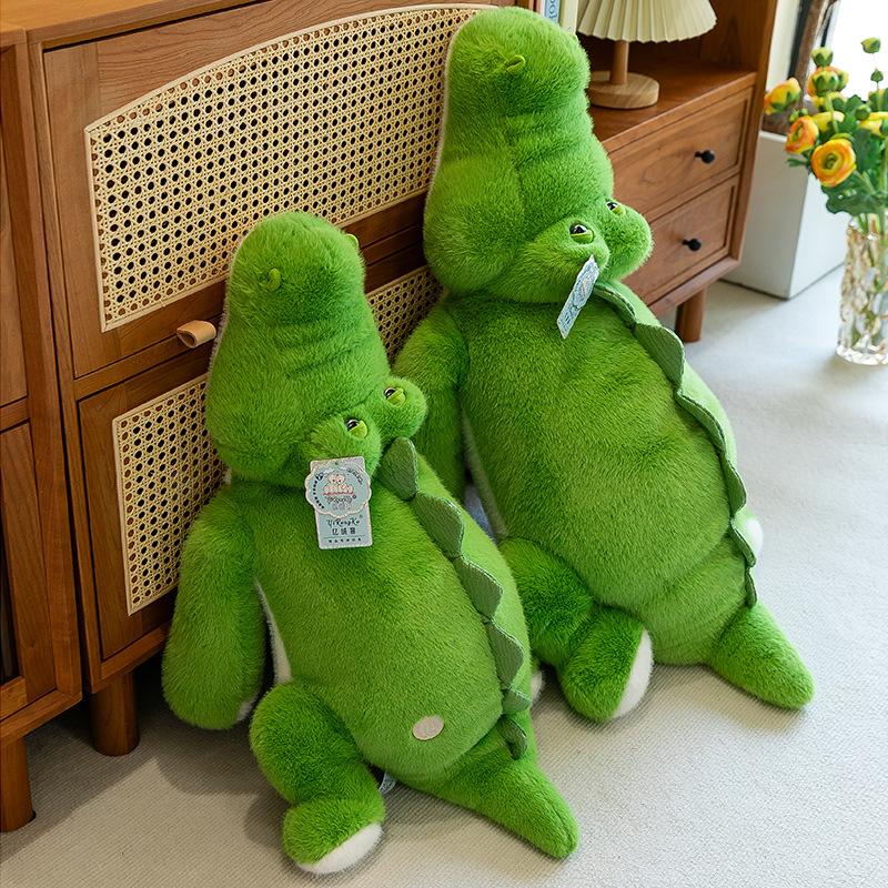 Soft Crocodile Doll Girls Sleep on Bed with Doll Crocodile Clip Leg Pillow Cloth Doll Long Pillow