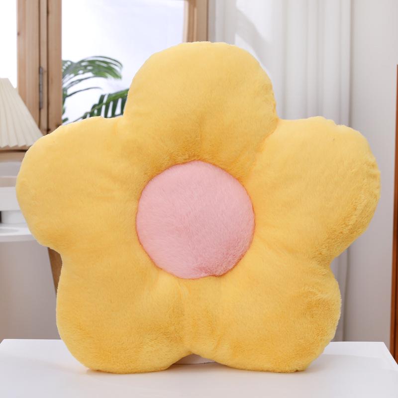 Sunflower Seat Cushion for Office Chairs - Decorative Flower Pillow for Backrest or Bay Window.