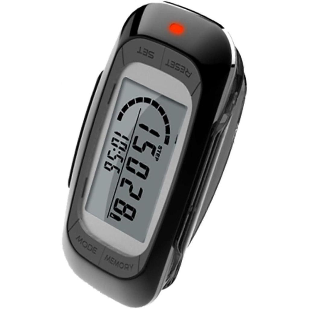 Contapassi per Camminare - Traccia passi, chilometri, calorie e tempo di attività. Contapassi a Clip per Donne e Uomini con Display Grande