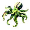Artistic Octopus Wall Sculpture Intricate Iron Craftsmanship Stylish for Courtyard Balcony Wall Hanging Accessorie