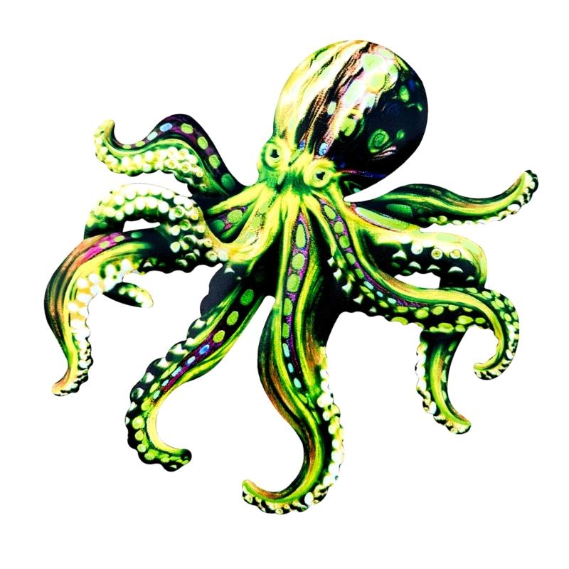 Artistic Octopus Wall Sculpture Intricate Iron Craftsmanship Stylish for Courtyard Balcony Wall Hanging Accessorie