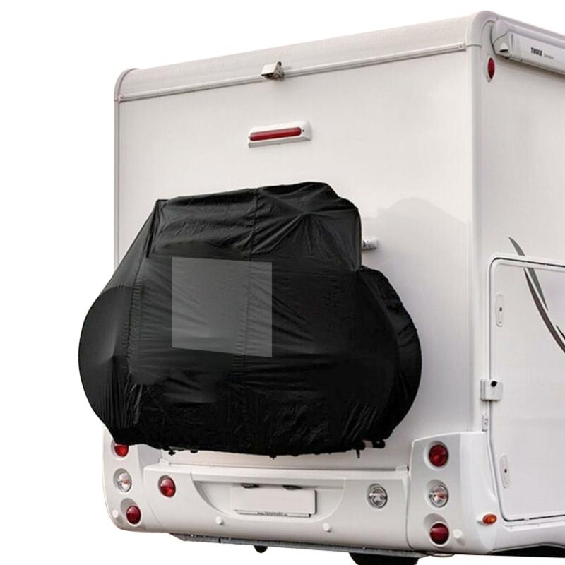 

Campervans Caravan Motorhome Rear Extra Strong Bike Bicycle Cover Up to 2-3 Bikes Waterproof Black 210D