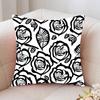 Full Screen Of Rose Blossoms Pillow Case Fashion Square Pillowcase Bedroom Sofa Room Ins Decoration Leisure