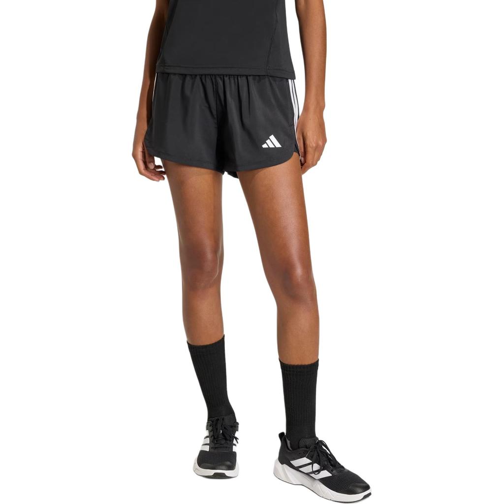 Adidas Pacer Solid Color Elastic Three-Quarter Sports Shorts Women shorts KD9742