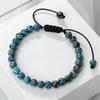 4 6 8mm Malachite Beaded Bracelet Natural Stone Green Blue Braided Bangles Handmade Healing Bracelets Jewelry Gifts for Friends