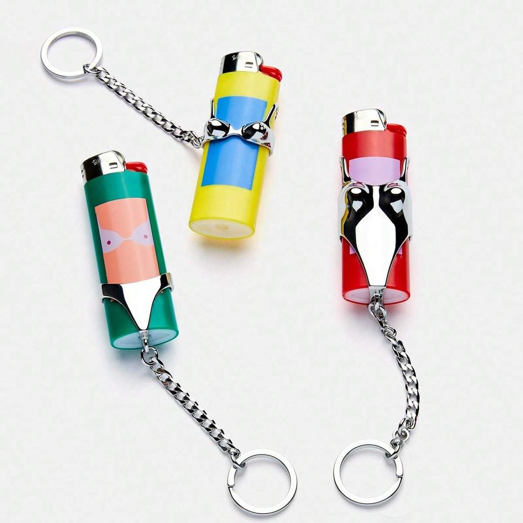 1pc Swimsuit, Bra, Underwear Design Lighter Protector Case Keychain Smoking Accessories, Portable Lighter Storage Cover, Gift for Friends