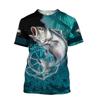 Men Fishing Graphic 3D Print Summer Tops Oversized Tee Shirts Short Sleeve Crewnack Fashion Casual Camisetas