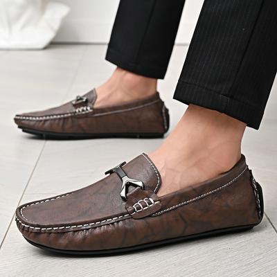 Allround Passende Herren Mokassins Flats Echtleder Herrenschuhe Lässig Neue Marke Formell Herren Loafer Atmungsaktiv Slipper Herren Bootsschuhe