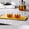 SAMADOYO Thickened Heat-resistant Glass Kungfu Tea Cup, Baijiu Cup, Small Cup, Tea Belt, Transparent Glass Water