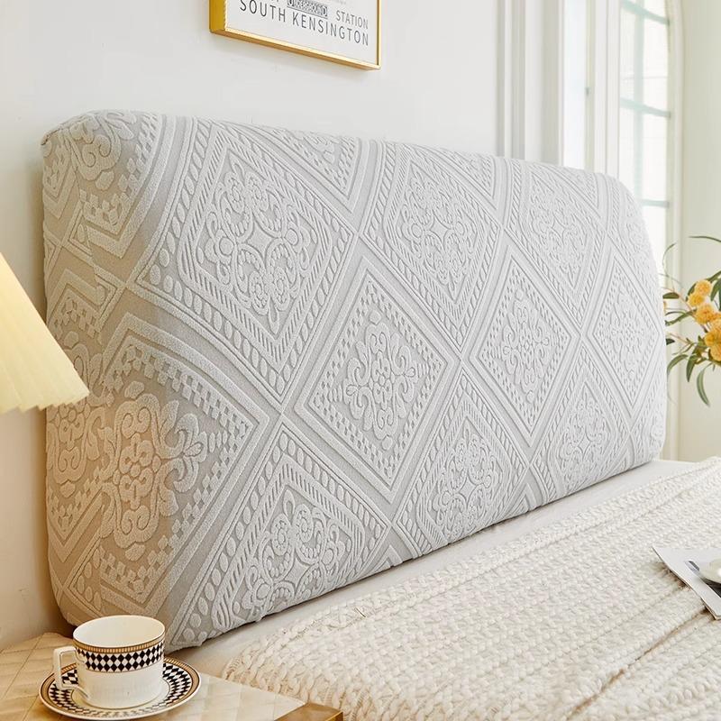 Solid-color Elastic Headboard Cover All-inclusive Headboard Cover Bedroom Dust-proof Cover Backrest Protection Sleeve