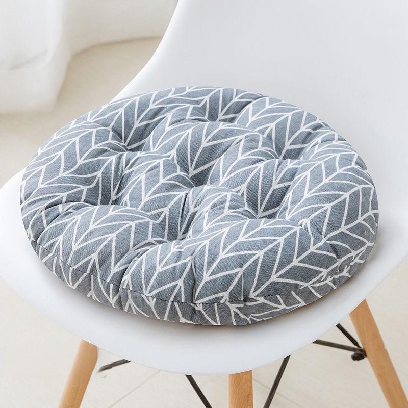 Scaun de birou rotund Scaun student Perna stil pastoral Casa gradina bumbac perna portabila respirabila Cadou decorativ