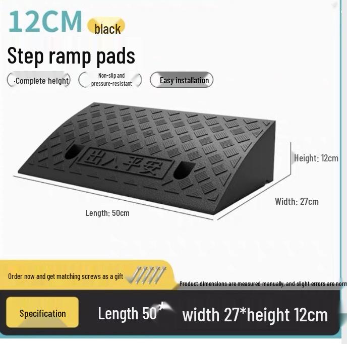 

Пластиковый мат-лежачий полицейский треугольной формы для порогов автомобиля и обочины