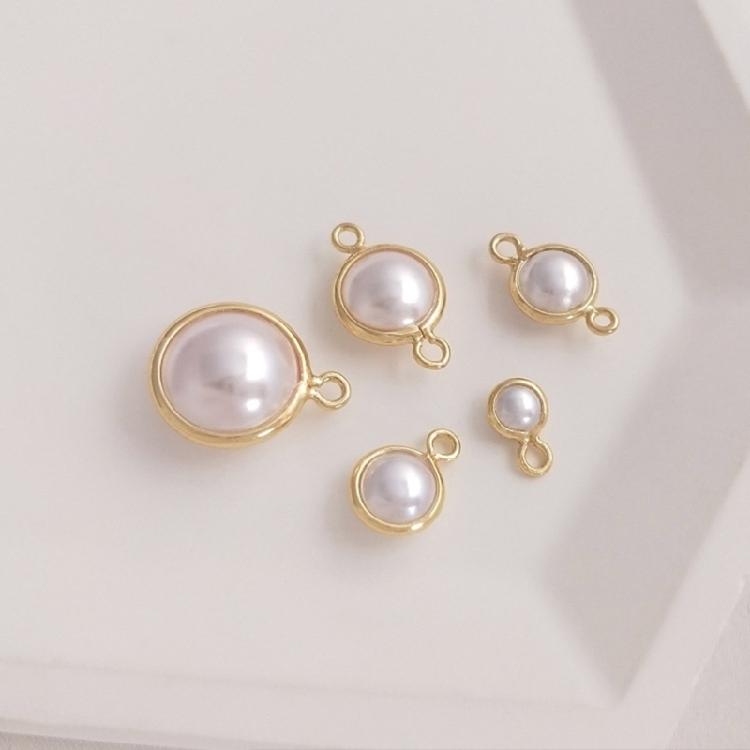 Set of 5 Unqiue Pearls Pendants Jewelry Component Pearls Jewelry Findings Suitable for Jewelry Bracelets and Necklaces