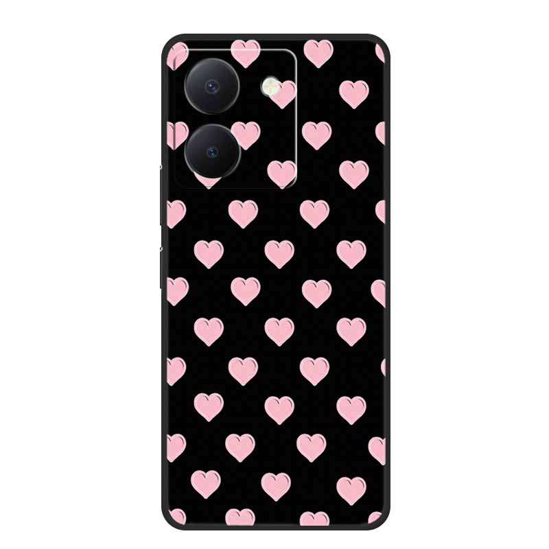 3D Emboss Case For Vivo Y27s Phone Case Relief Black Silicone Soft Back Cover Coque Funda For Vivo Y27s Case Y 27 s Capas 6.64"
