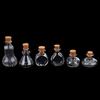 1:12 Dollhouse Mini Wish Bottle Glass Storage Bottle W/Cork Candy Jar Home Decor