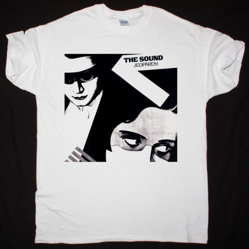 The Sound Jeopardy White T-Shirt Post Punk Band Tee S разноцветный