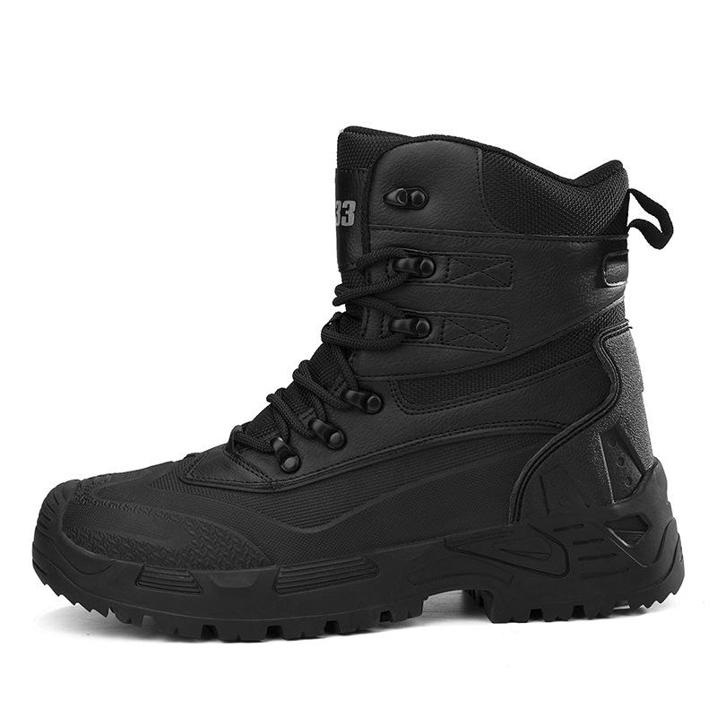 Men's Tactical Desert Hiking Boots - Large Size Military Combat High-top Field Boots