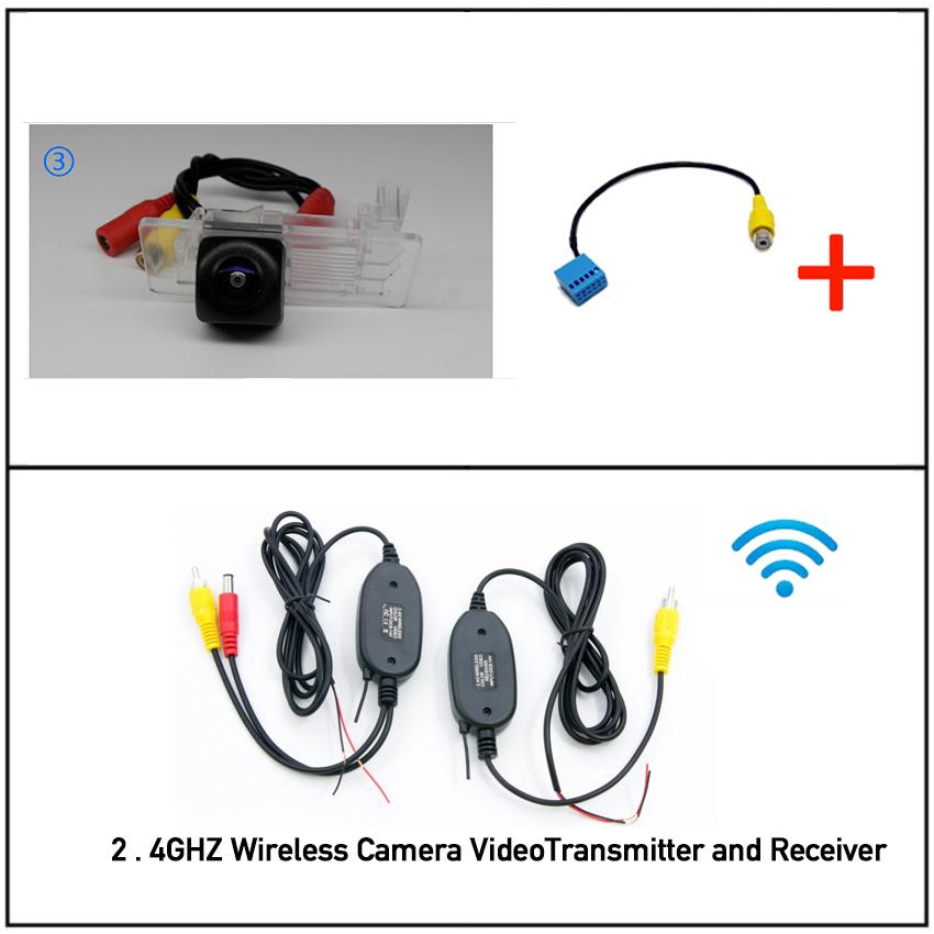 Car Rear View Wireless Camera For Volkswagen Passat R36 (4D) B6 B7 5D 2009~2018 Night Vision Waterproof  Hd Camera / RCA