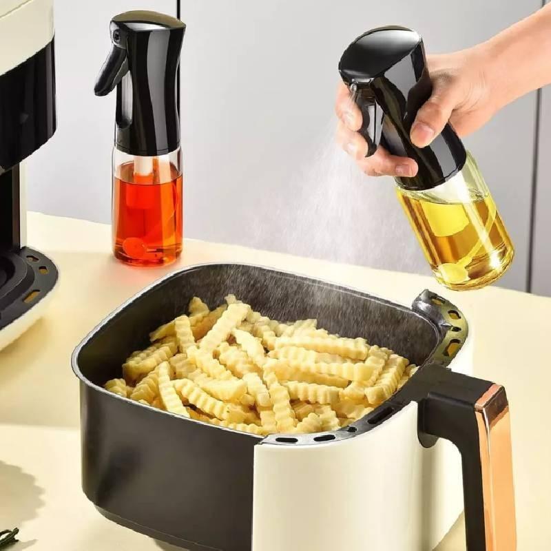 High-quality 220ml Glass Oil Spray Bottle For Kitchen Air Fryer Oil Sprayer Glass Edible Oil Sprayer Mist Bottle Atomizer Oil Can