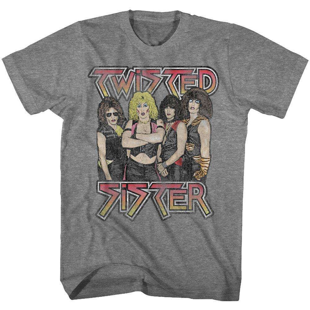 Twisted Sister Group Drawing Men T Shirt 70 Metal Band Music Merch XXXXL