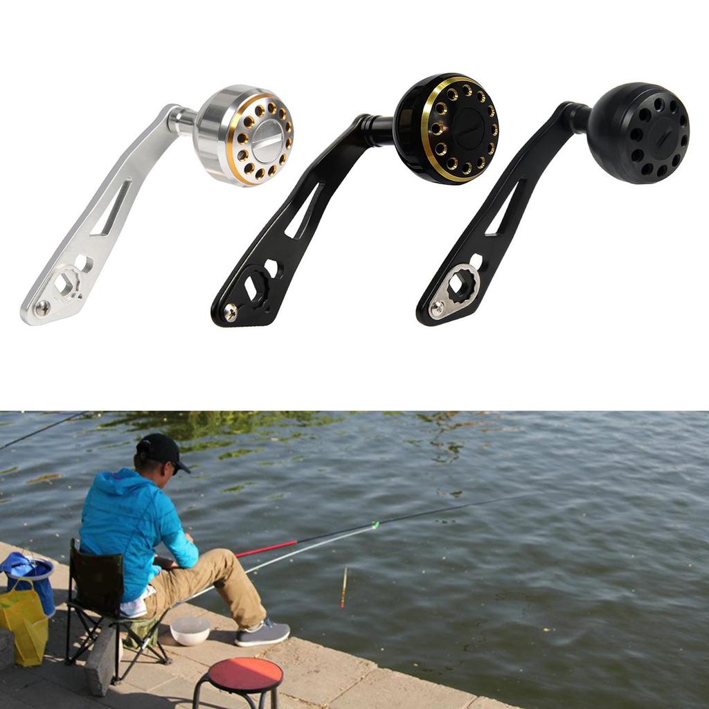 Single Fishing Reel Power Handle Metal Spinning Fishing Locking Arm Replacement Reliable Fishing Accessory