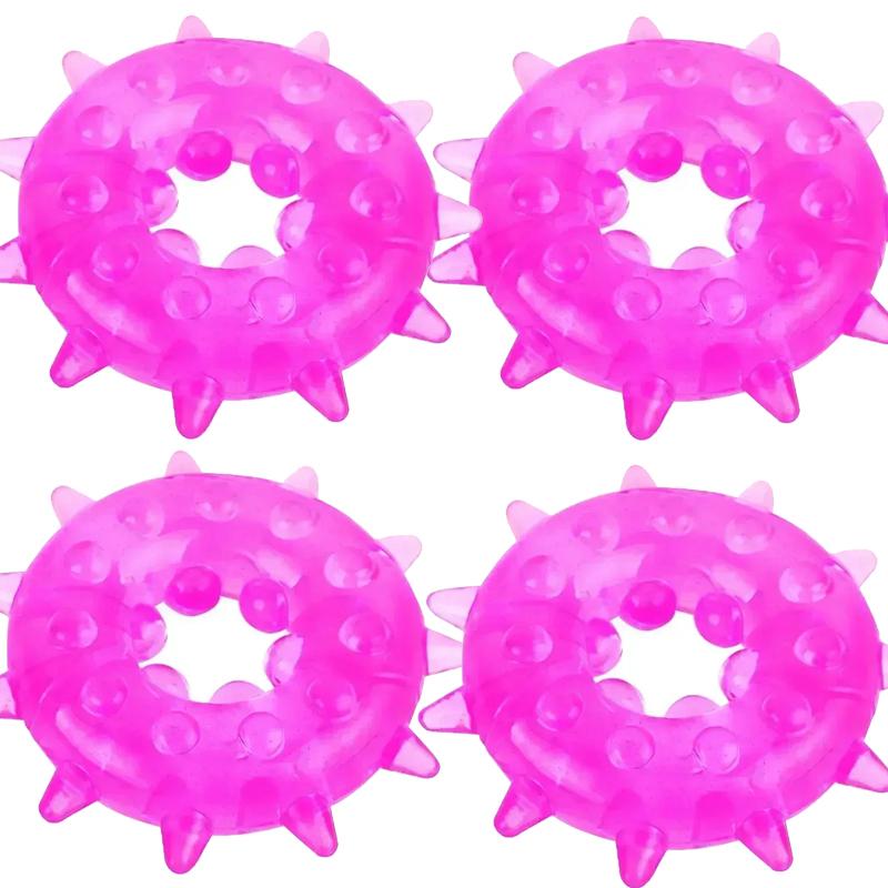 Male Cockring TPE Soft Time-delay Ring Snowflake Shape Masturbator Flexible TPE Erection Ring Adults Sex Toy for Men Lock Ring