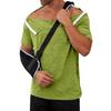 Men's Color - Recovery Gown, -away Short Sleeves, Full-open Front, Side Button Design.