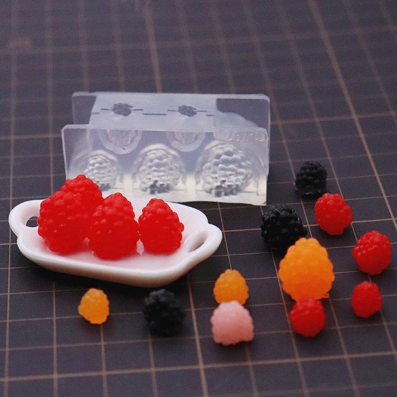Flexibele Voedselveilige Siliconen Bessen Vorm Geschikt voor Eenvoudige Miniatuur Voedsel Creaties in Hars Kunst en Sieraden Maken