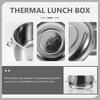 Double Layer Stainless Steel Thermal Lunch Box 14Cm Insulated Food Container for Students Office Workers Picnic Home School