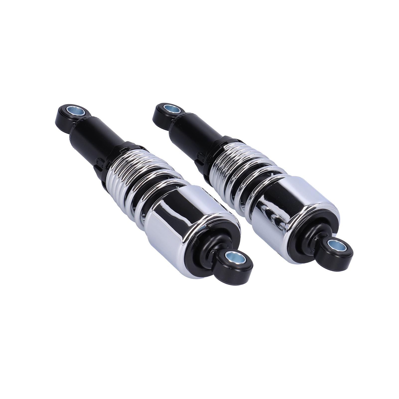

Pair of 10.5in Motorcycle Shocks Absorber Damper Fit for XL883 XL883R 200R 200L(Black Chromeplate )
