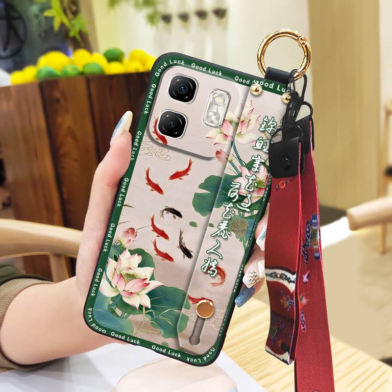 Silicone Shockproof Phone Case For infinix Hot50i/Smart9/X6531/X6532 Anti-knock Phone Holder For Mom Durable Fashion