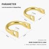 50Pcs Easy-Spin Clevises U- Shaped Easy Spin Brass Fishing Lure Accessories Durable Sliver/Gold Fishing Spinners