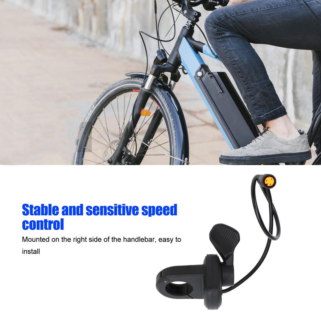 Electric Bike Thumb Throttle Speed Control Finger Throttle Quick Release Thumb Accelerator for Bafang BBS01 02 BBSHD Motor