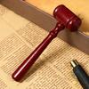 Vaguelly 6pcs Judge Gavel Prop Hammer Accessories for Judge Costumes Auction Parties and Courtroom Role Play Present for Law Students and