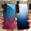 Color and texture fusion For For Samsung Galaxy S25+ S24+ S26 Ultra S25 Edge S24 FE S23 S22 S21 S20 Plus Black Glass Phone Case