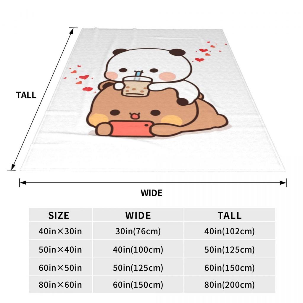 Coperta Super Calda da Viaggio Ufficio Bubu Dudu Coperta Plaid Orso Cartone Animato Flanella Copriletto Divano Letto Copridivano Letto Stampato