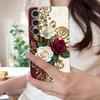 Custodia Pittura ad Olio Fiore per Samsung S26 S25 Ultra S24 FE S23 Plus S22 S21 A15 A16 A17 A35 A36 A37 A54 A55 A56 A57 5G Texture Pelle Cover Morbida