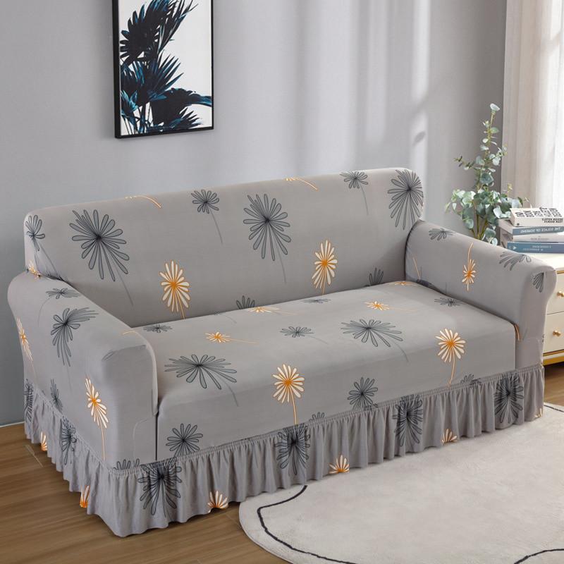 Skirt Sofa Cover Universal Elastic Sofa Cover All-Inclusive Universal Combination Sofa Cover