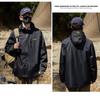Men's Windproof Waterproof Hooded Jacket: Wear-Resistant, Scratch-Resistant, Plus Size for Outdoor, Travel, Fishing, and Mountaineering.
