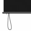 Black Outdoor Roller Blind 60 x 250 cm Fabric and Aluminum