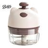 Wireless Kitchen Tool Electric Garlic Masher, Portable Food Chopper with Stainless Steel Blades, Handy Processor for Rechargeable Mini Vegetable