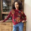 Women's Autumn and Winter Round Neck Loose Soft Knitted Jumper