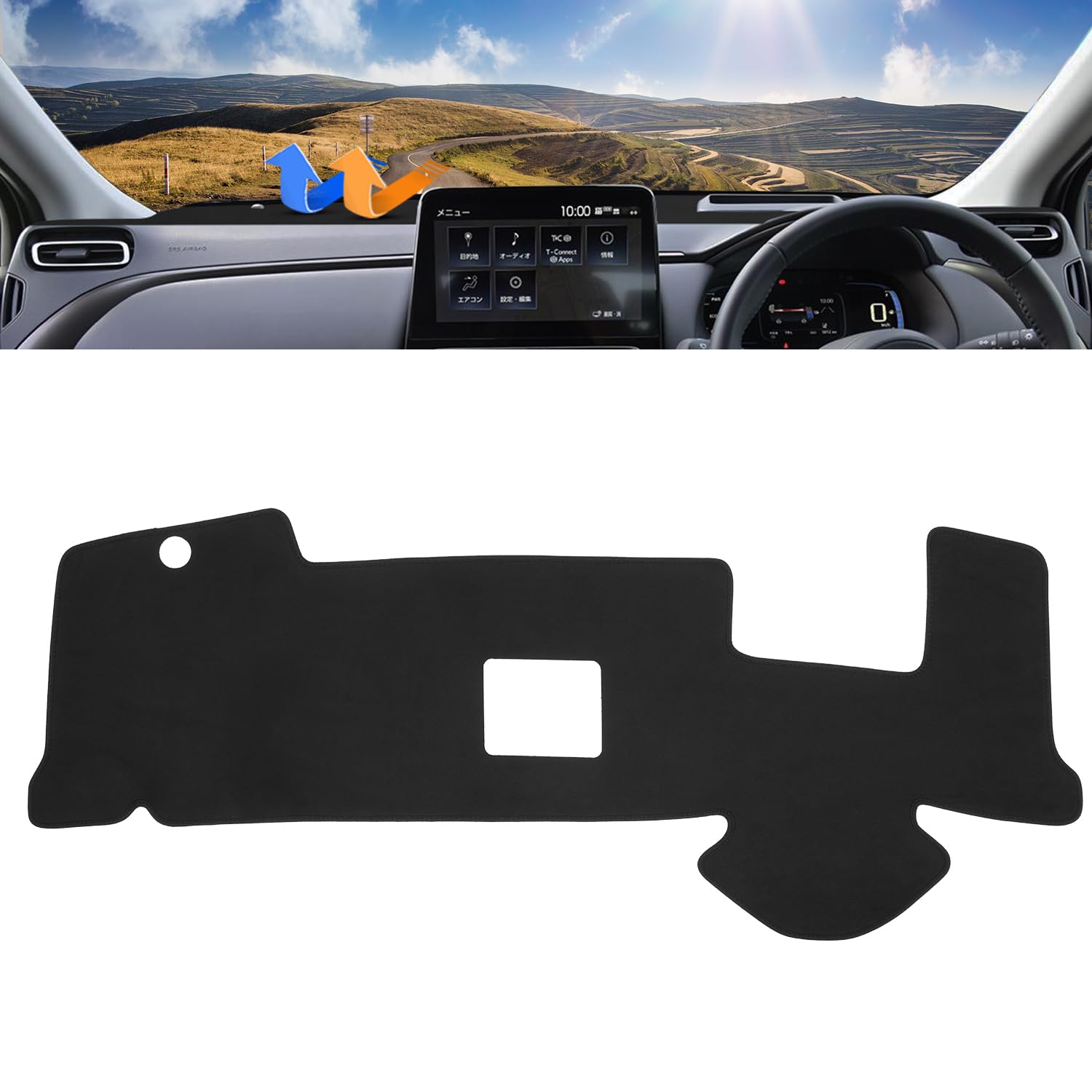 

Cartist Dashboard Mat and Cover for the New Aqua MXP with Display for vehicles with this dashboard protector mat offers and sun and it provides a