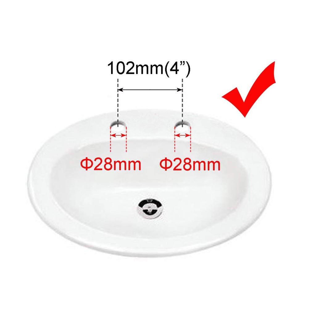 Bathroom sink mixer shower deck mounted single stream and shower mounting hole diameter KFPOY004 faucet, tap, faucet, (2 holes), lever, pull-out hose,